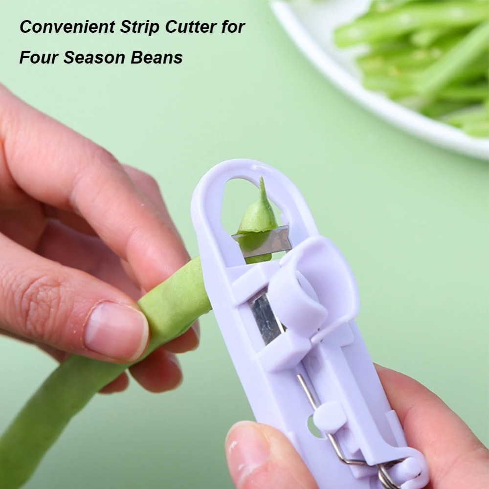 Household Kitchen Gadgets Vegetable Cutter Silk Cutter - 1 Pezzo Affettatrice per Fagioli Verdi,