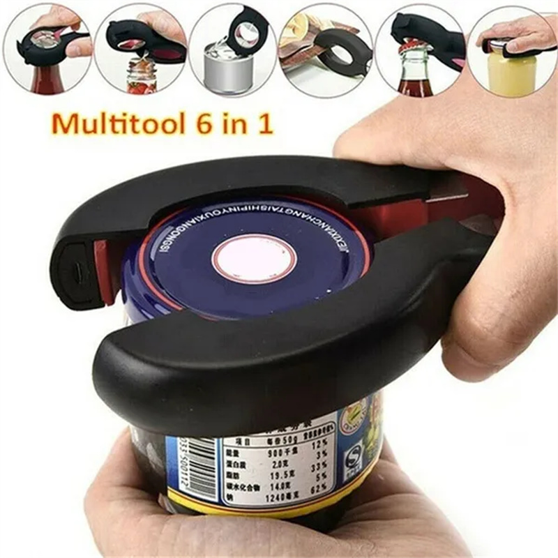 Kitchen Gadgets Jar Openers - 6 in 1 apribottiglie tappo a
