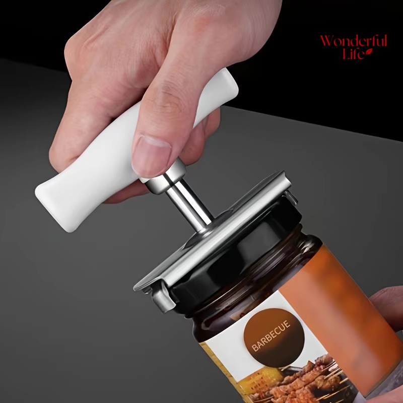 Kitchen Gadgets Jar Openers - Apribottiglie Multifunzione Regolabile in Acciaio Inox,