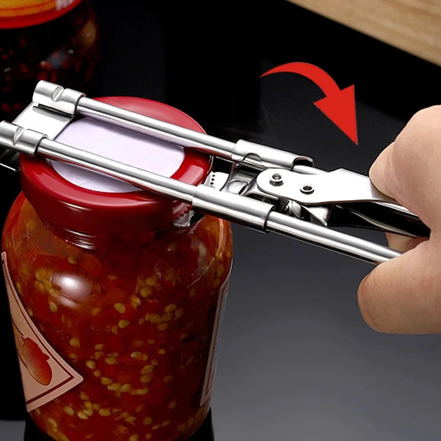 Kitchen Gadgets Jar Openers - Apriscatole e bottiglie multifunzionali antiscivolo regolabili