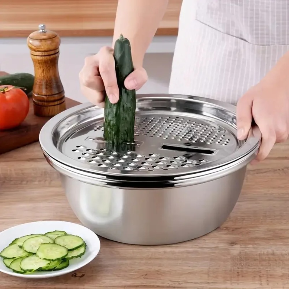 Set di 3 Pezzi in Acciaio Inox - Household Kitchen Gadgets Vegetable Cutter Silk Cutter recensione e prezzo