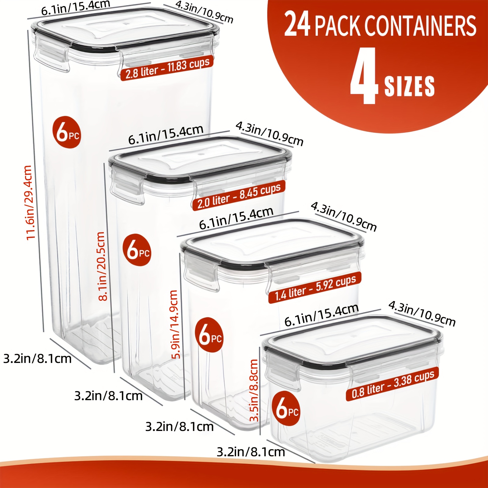 🇺 🇸   Set di 24 Contenitori Er - Food Storage Containers recensione e prezzo