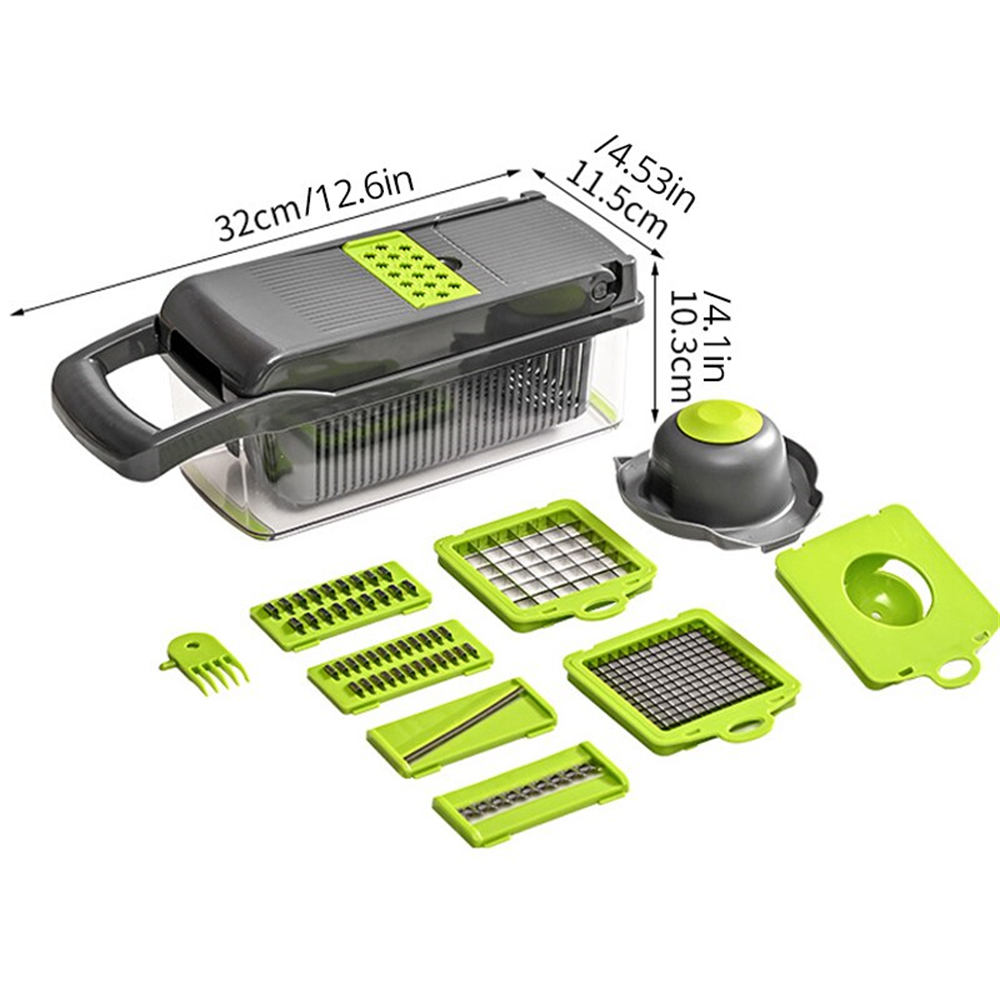 Set 12/16 Pezzi Tagliaverdure  - Household Kitchen Gadgets Vegetable Cutter Silk Cutter recensione e prezzo