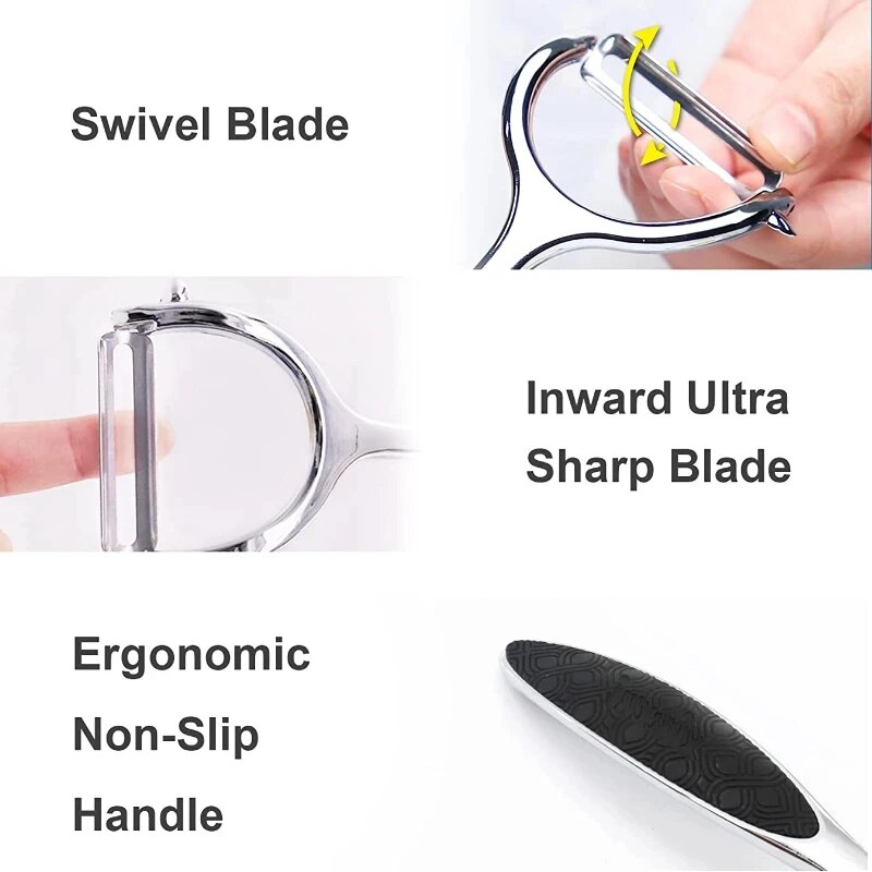 1PC In Acciaio Inox Pelapatate - Household Kitchen Gadgets Vegetable Cutter Silk Cutter recensione e prezzo