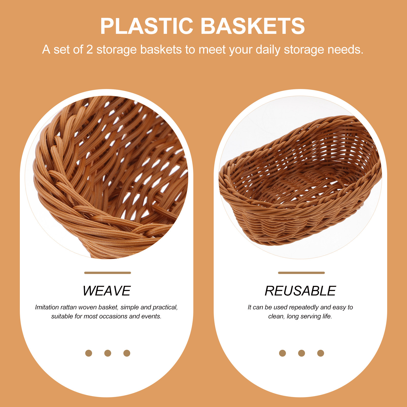 2 cesti portaoggetti in plasti - Kitchen Gadgets Store recensione e prezzo