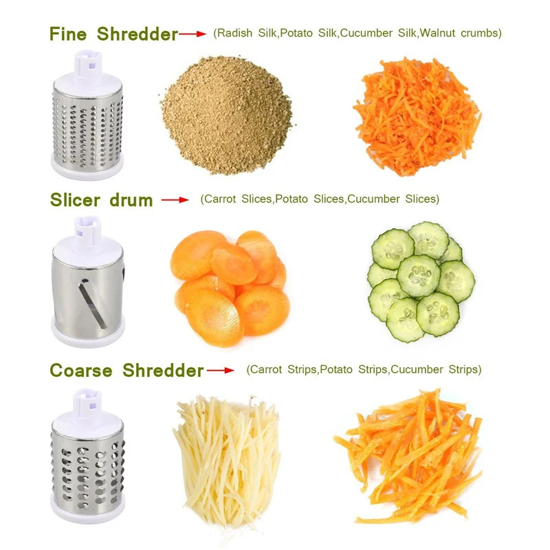 Grattugia Manuale Rotante per  - Household Kitchen Gadgets Vegetable Cutter Silk Cutter recensione e prezzo
