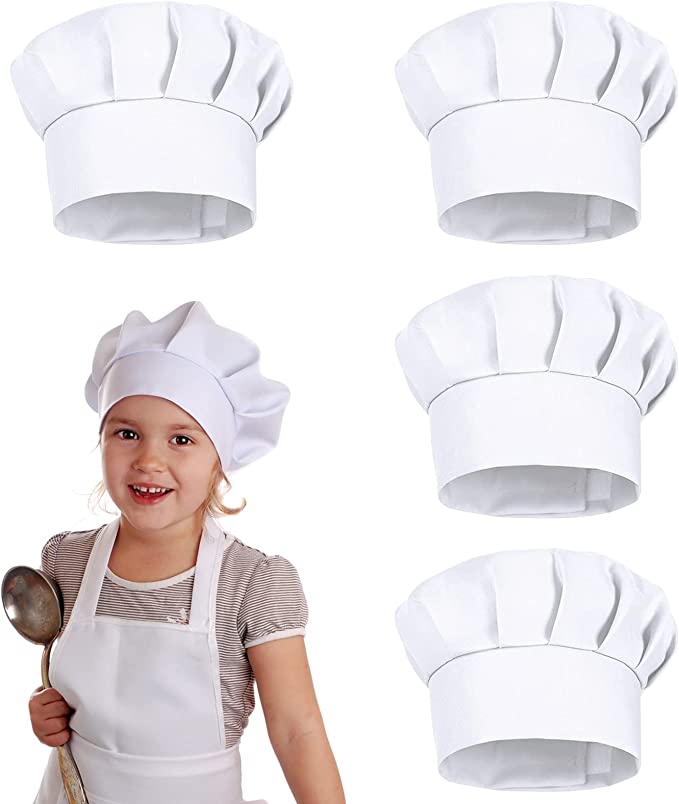 4 Cappelli da Chef Bianchi per - Kitchen Gadgets Sale recensione e prezzo