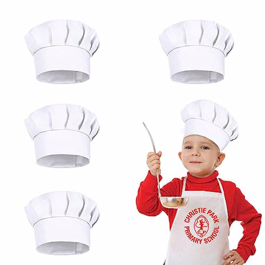 4 Cappelli da Chef Bianchi per - Kitchen Gadgets Sale recensione e prezzo